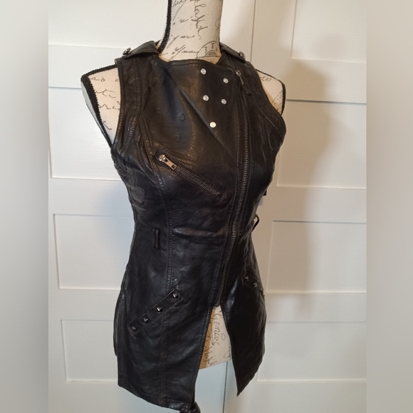 Toi et Moi Jackets & Blazers - Beautiful Leather Women's Biker Vest